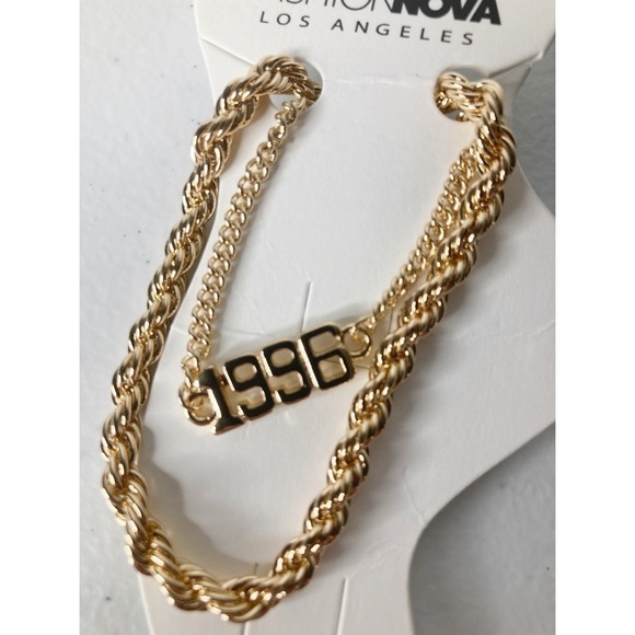 Fashion Nova My Year 1996 Gold Anklet - Picture 6 of 7